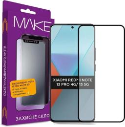 Захисне скло Make для Xiaomi Redmi Note 13 Pro 4G/Note 13 5G Black