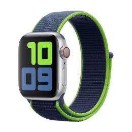 Ремінець для смарт-годинника Infinity Neylon Sport Loop Band for Apple Watch 38/40 mm Neon Lime