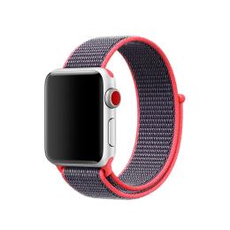 Ремінець для смарт-годинника Infinity Neylon Sport Loop Band for Apple Watch 42/44 mm Electric Pink