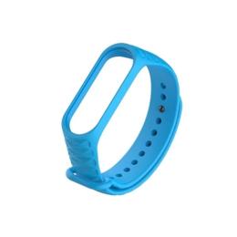 Ремінець для фітнес-браслету Infinity Ribbed silicone для Xiaomi Mi Band 5/6/7 Blue