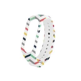 Ремінець для фітнес-браслету Infinity Silicone для Xiaomi Mi Band 5/6/7 Color Stripes