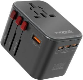 Мережевий перехідник Promate TripMate-GaN75 Black (tripmate-gan75)