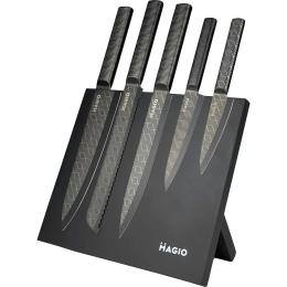 Набір кухонних ножів Magio MG-1096 Black Gray