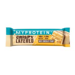 Протеїновий батончик Myprotein Crispy Layered - 58g White Chocolate Peanut (Поштучно)