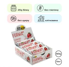 Протеїновий батончик FitWin Forma Bar - 12x60g Strawberry yogurt