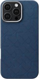 Чохол-накладка Pitaka Tactile Woven Case Monogram для Apple iPhone 16 Pro Dark Blue (KI1603PTK)
