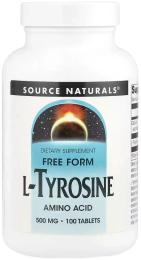 Source Naturals L-Tyrosine 500mg - 100 tabs