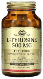 Solgar L-Tyrosine 500mg - 100 vcaps