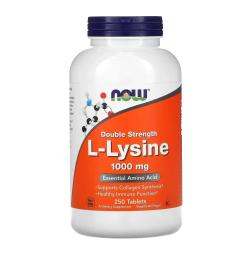 Now Foods L-Lysine 1000mg - 250 tabs