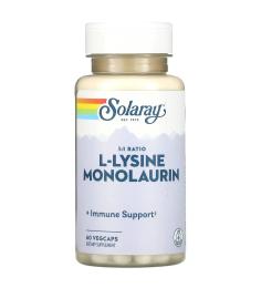 Solaray L-Lysine Monolaurin 1:1 - 60 vcaps