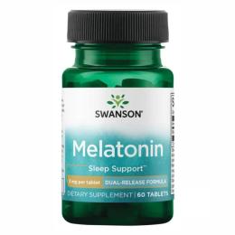 Swanson Melatonin-Dual-Release 3mg - 60tabs