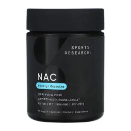 Sports Research NAC - N-Acetyl-L-Cysteine 600mg - 90 vcaps
