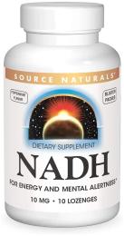 Source Naturals NADH 10mg Peppermint - 10 lozenges