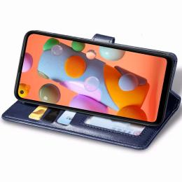 Шкіряний чохол книжка GETMAN Gallant (PU) для Samsung Galaxy A11 Синій