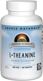 Амінокислота Source Naturals Теанін 200мг, Serene Science, 60 капсул (SNS-01646)
