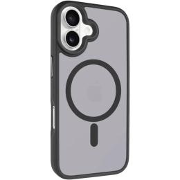 Чохол-накладка EpiK TPU + PC Metal Buttons with MagSafe для Apple iPhone 17 (6.3) Black