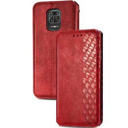 Чохол-книжка GETMAN Cubic PU для Xiaomi Redmi Note 9S/9 Pro/9 Pro Max Red