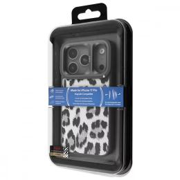 Чохол-накладка Kajsa Leopard Pattern with Magnetic Ring for iPhone 17 Pro Black