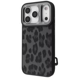 Чохол-накладка Kajsa Leopard Pattern with Magnetic Ring for iPhone 17 Pro Max Black