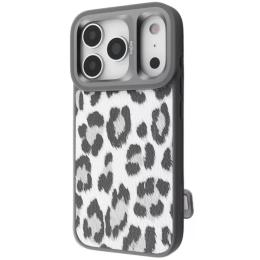 Чохол-накладка Kajsa Leopard Pattern with Magnetic Ring for iPhone 17 Pro Max Gray