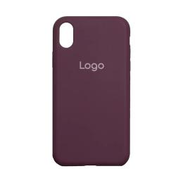Чохол-накладка Infinity Silicone Case Full Size (AA) для iPhone XR Maroon