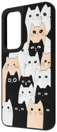 Чохол-накладка WAVE Doodle Case Samsung Galaxy S25 FE cats