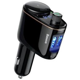 ФМ-модулятор Baseus Locomotive Wireless MP3 Vehicle Charger Black