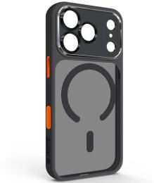 Чохол-накладка ArmorStandart Unit-C MagCase SE для Apple iPhone 17 Pro Black Orange (ARM86318)