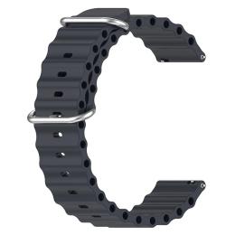 Ремінець для смарт-годинника BeCover Wave Style (20mm) для Samsung Galaxy Watch 7/7 FE/6/6 Classic/5/5 Pro/4/4 Classic/Watch 3 Midnight (714146)