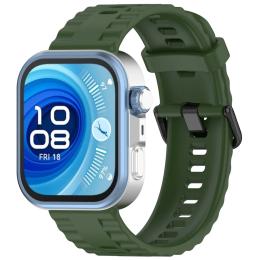 Ремінець для смарт-годинника BeCover Ribbed Tape для Huawei Watch Fit 3/Fit 4/Fit 4 Pro Army Green (714110)