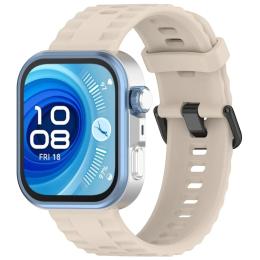 Ремінець для смарт-годинника BeCover Ribbed Tape для Huawei Watch Fit 3/Fit 4/Fit 4 Pro Beige (714111)