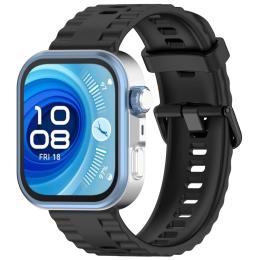 Ремінець для смарт-годинника BeCover Ribbed Tape для Huawei Watch Fit 3/Fit 4/Fit 4 Pro Black (714112)