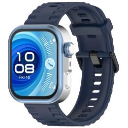Ремінець для смарт-годинника BeCover Ribbed Tape для Huawei Watch Fit 3/Fit 4/Fit 4 Pro Deep Blue (714113)