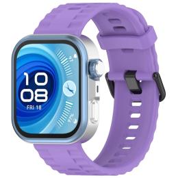 Ремінець для смарт-годинника BeCover Ribbed Tape для Huawei Watch Fit 3/Fit 4/Fit 4 Pro Purple (714114)