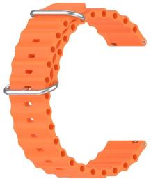 Ремінець для смарт-годинника BeCover Wave Style (20mm) для Huawei Watch GT 3/GT 2/GT 3 Pro (Ceramic) /Watch 2 (Sport) Orange (714192)