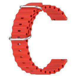 Ремінець для смарт-годинника BeCover Wave Style (22mm) для Samsung Galaxy Watch (46mm)/Watch 3 (45mm)/Gear S3 Classic/S3 Frontier Red (714209)
