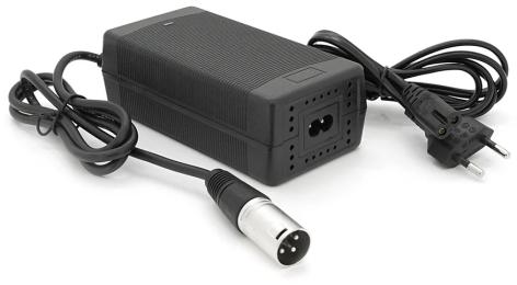 Зарядний пристрій для літієвого акумулятора Voltronic YT-SJT-1468-XLR штекер XLR, з індикацією, 133х67х45mm