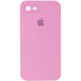 Чохол-накладка EpiK Silicone Case Square Full Camera Protective (AA) для iPhone 7/8/SE Pink
