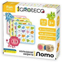 Настільна гра Igroteco Розумне Лото Кольорові звірята (900804)