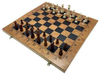 Настільна гра Newt Шахмати, нарди, шашки 3 в 1 Set 3 NE-LG-6 платформа 30х30 см