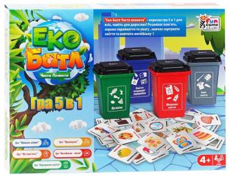 Настільна гра 4FUN Game Club Еко Батл: Чиста планета 5 в 1 25045