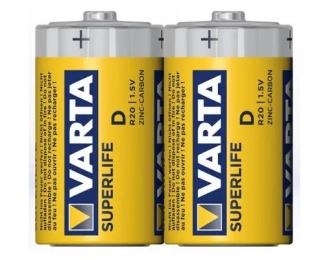 Батарейка Varta SuperLife D/R20 2 шт, спайка