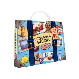 Настільна гра STRATEG Розумна валіза. Абетка, цифри, смаки, кольори 30377