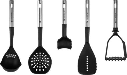 Кухонний набір Polaris Accent Black Silver 5 предметів