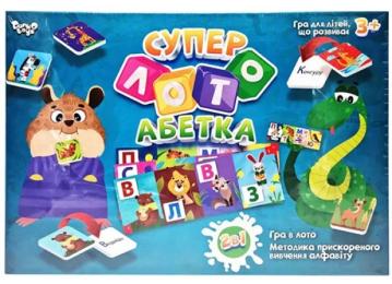 Настільна гра Danko Toys Суперлото Алфавіт (СЛА-01U-RT)