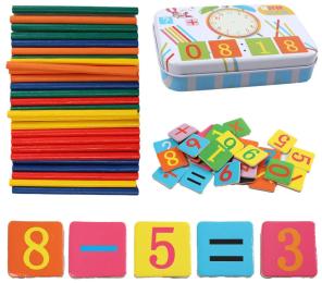 Настільна гра Bambi 74290 цифри, математичні позначки, палички