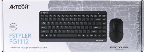Комплект клавіатура та миша A4Tech Fstyler FG1112 Black (4711421959339) бездротовий (Уцінений)