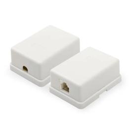 Розетка Atcom RJ45 UTP White 5e 1-порт, накладна(15253)