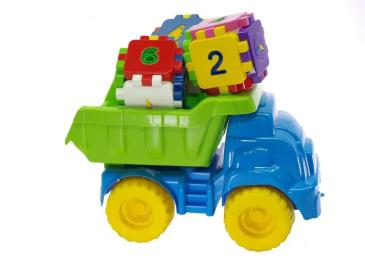 Набір для пісочниці Doloni Машинка Смайлик 13585 Blue Green