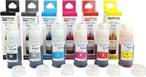 Чорнило для принтера Premium Quality Canon GI-43 SET B/C/M/Y/G/R 6х70ml (70264944)